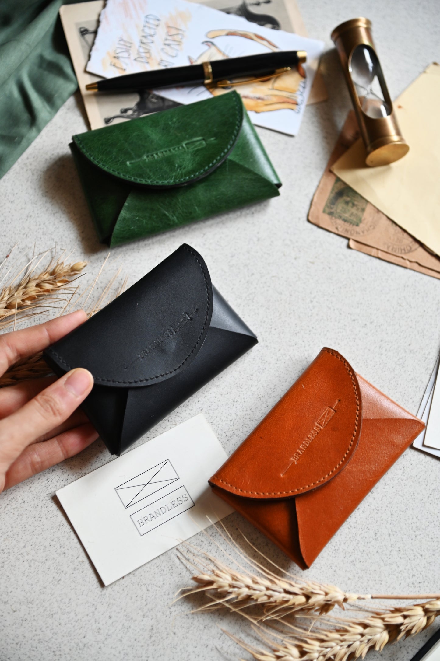 Essential Card Case- Dark Green