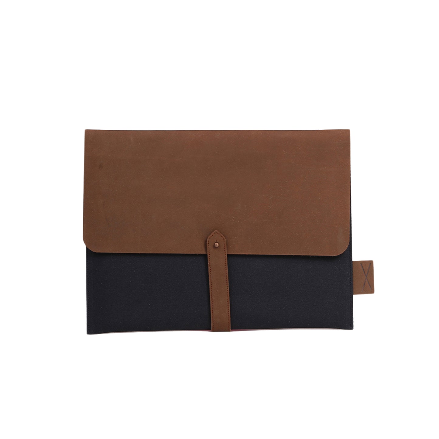 HANDCRAFTED LEATHER CANVAS LAPTOP SLEEVE COVER 