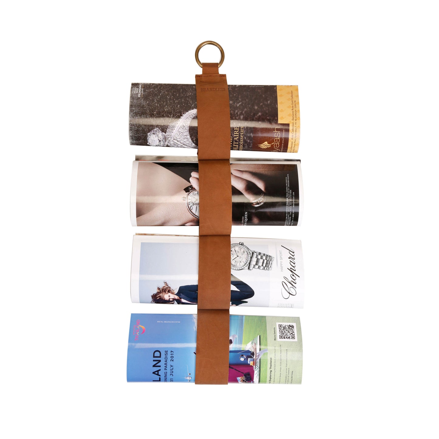 HOME DECOR MAGAZINE LOOP HOME ACCESSORIES BOOK ORGANISER BOOK SHELF GENUINE LEATHER