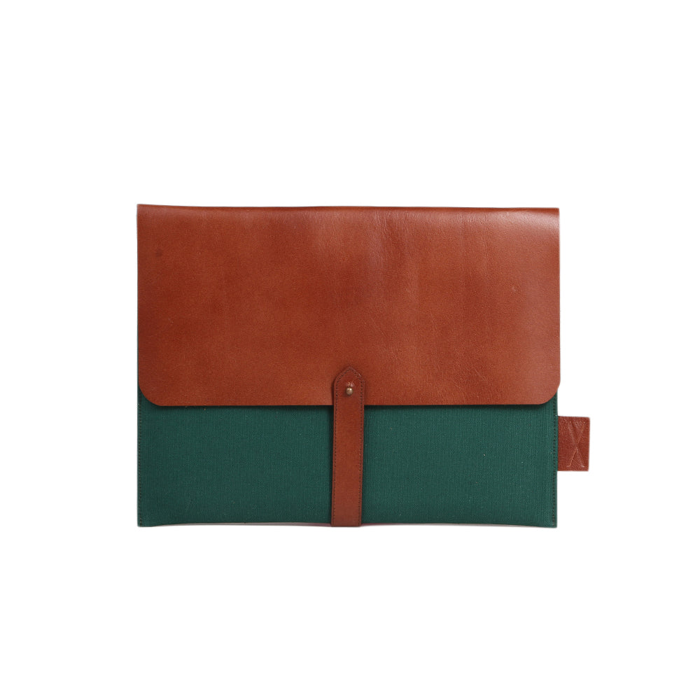 HANDCRAFTED LEATHER LAPTOP SLEEVE COVER