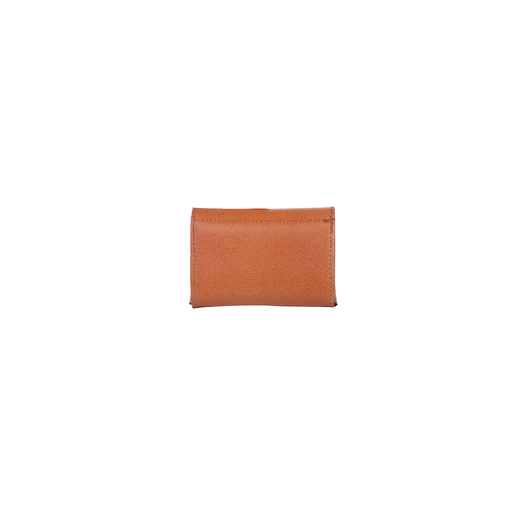 Leather Card Holder - Tan