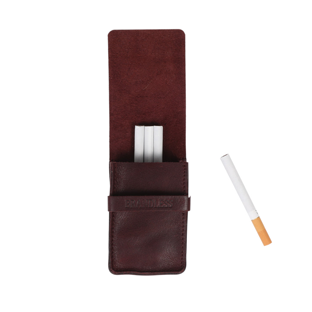 Leather Cigarette Case - Grey