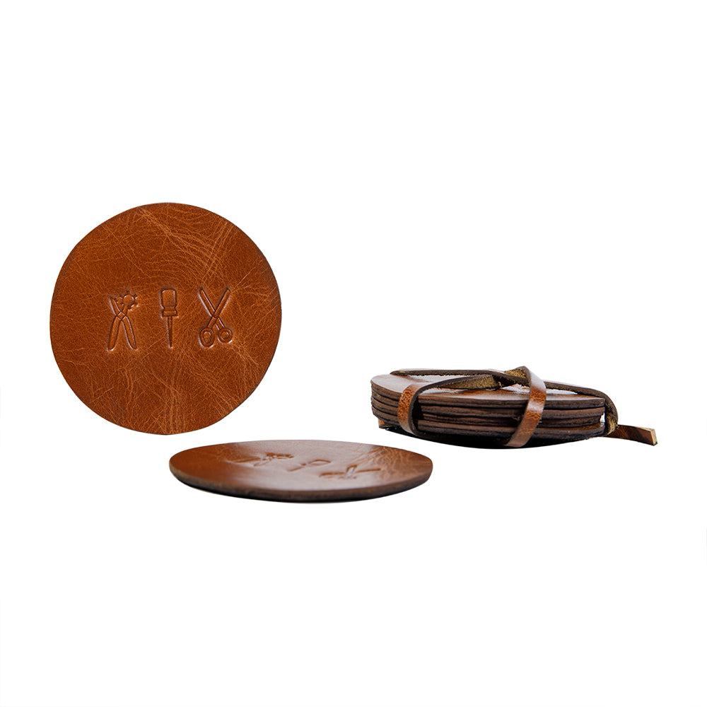 Home Accessories- Leather Coasters