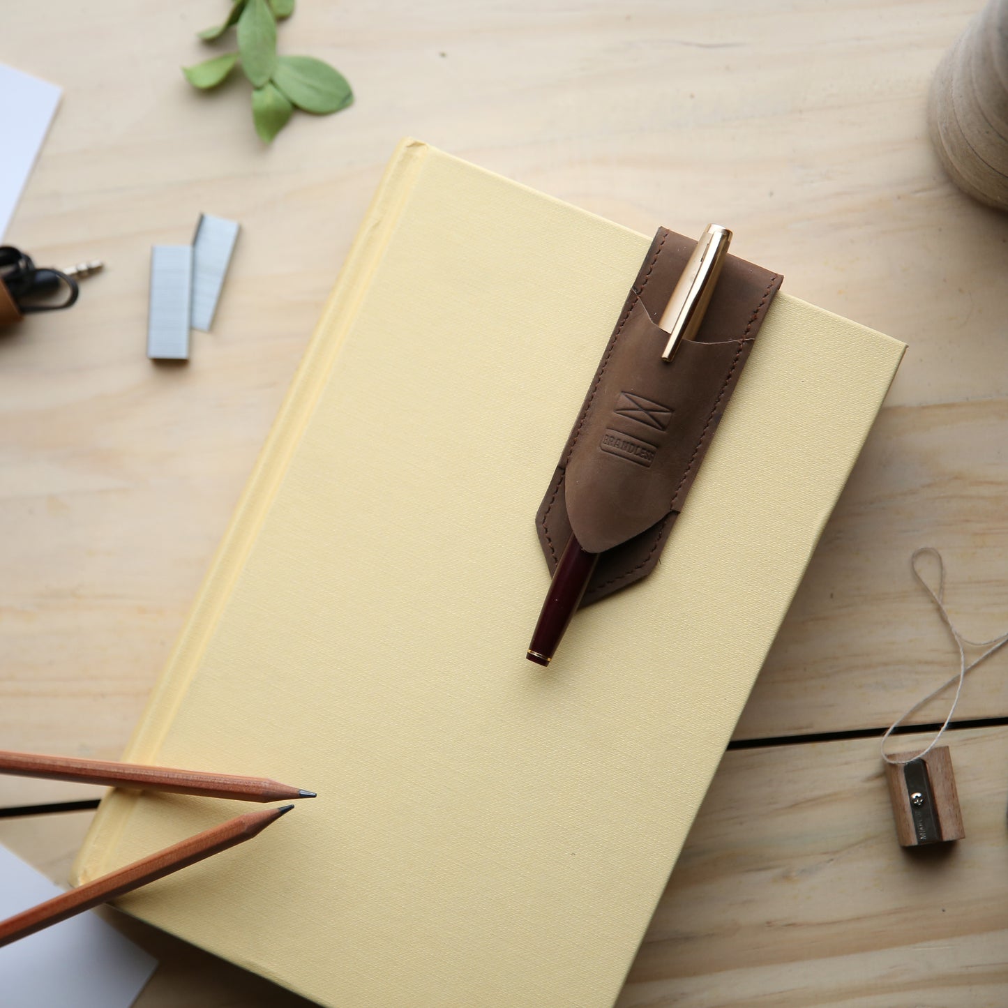 Pen Holder Bookmark - Teal Blue