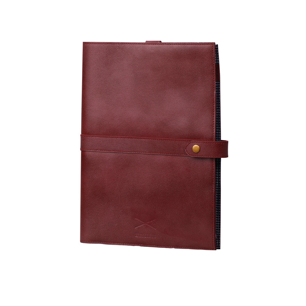 RING BINDER FOLDER GENUINE LEATHER ORGANISER
