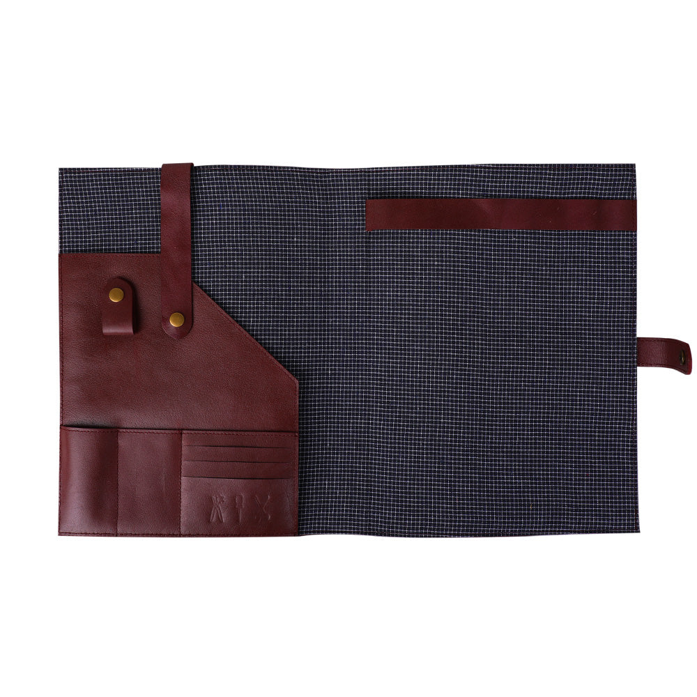 RING BINDER FOLDER GENUINE LEATHER ORGANISER