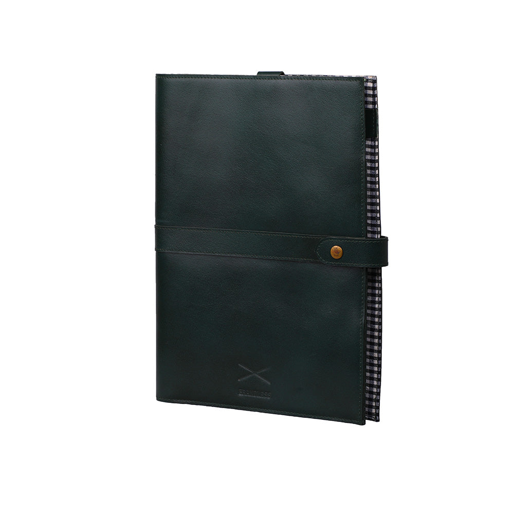 RING BINDER FOLDER GENUINE LEATHER ORGANISER