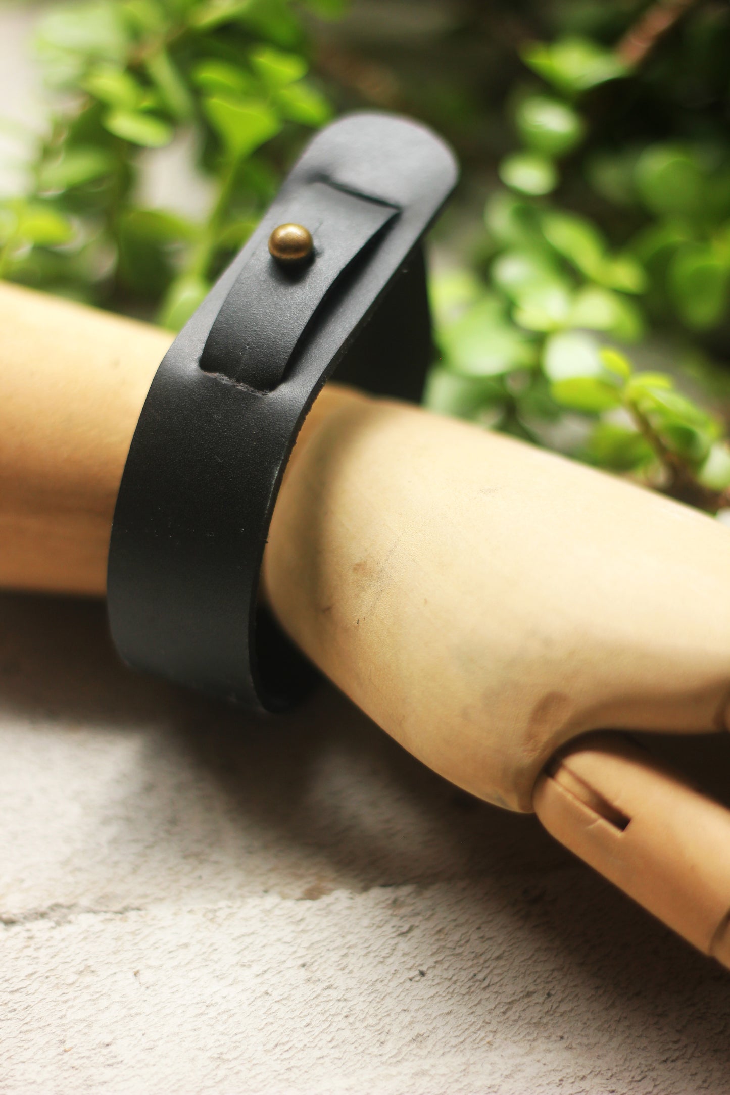 Leather Wrist Band Key Ring