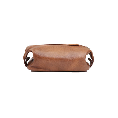 TRAVEL ACCESSORIES LEATHER DOPP KIT TRAVEL KIT