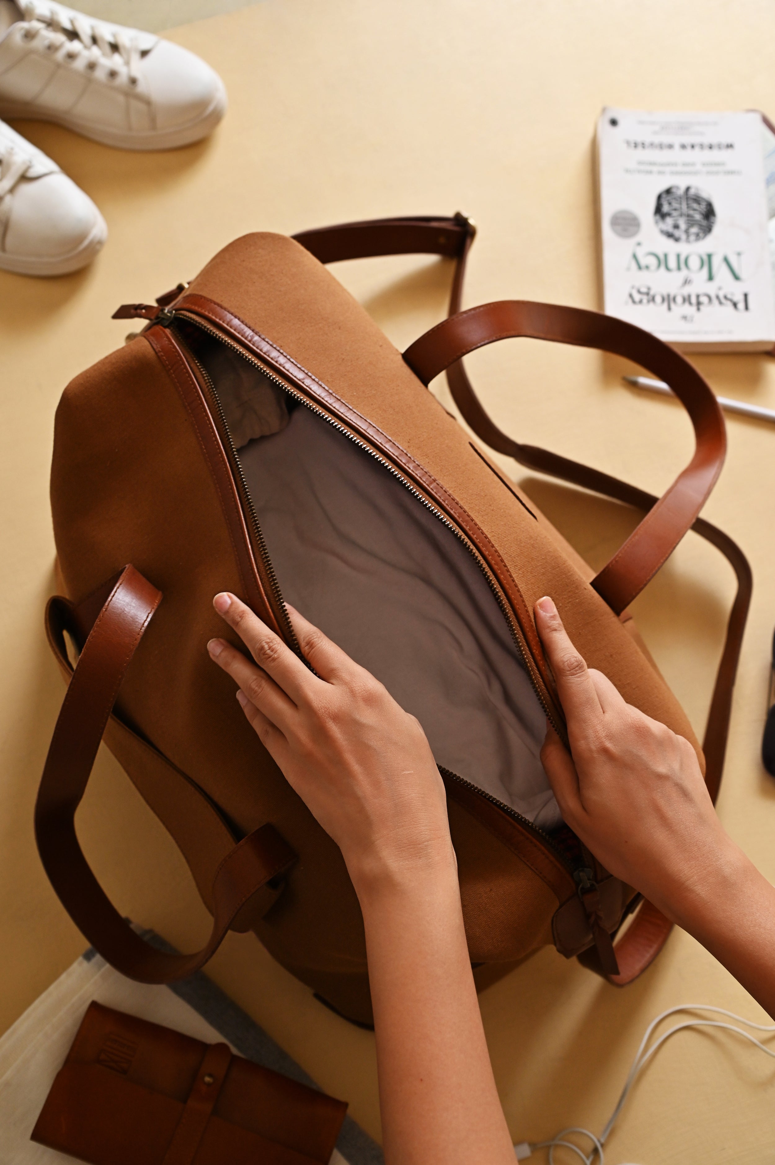 Buy Women Khaki Casual Laptop Bag Online - 716322 | Allen Solly