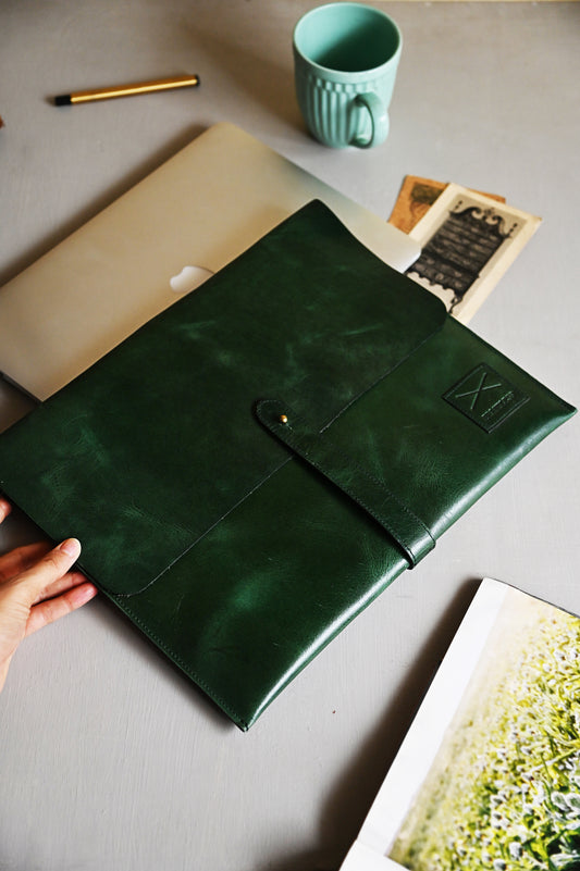 Laptop Folio - Dark Green