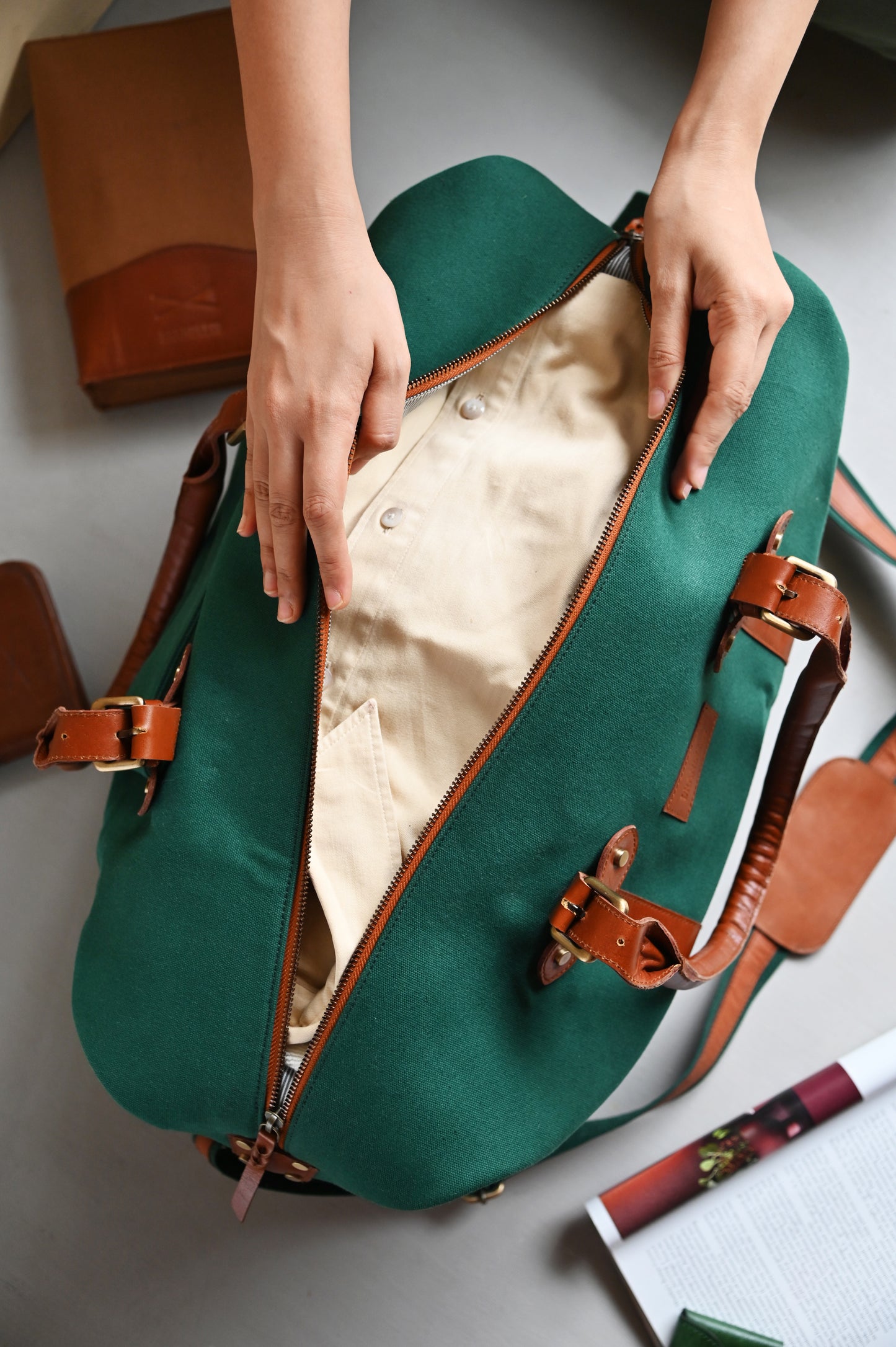 Weekender Duffel- Green