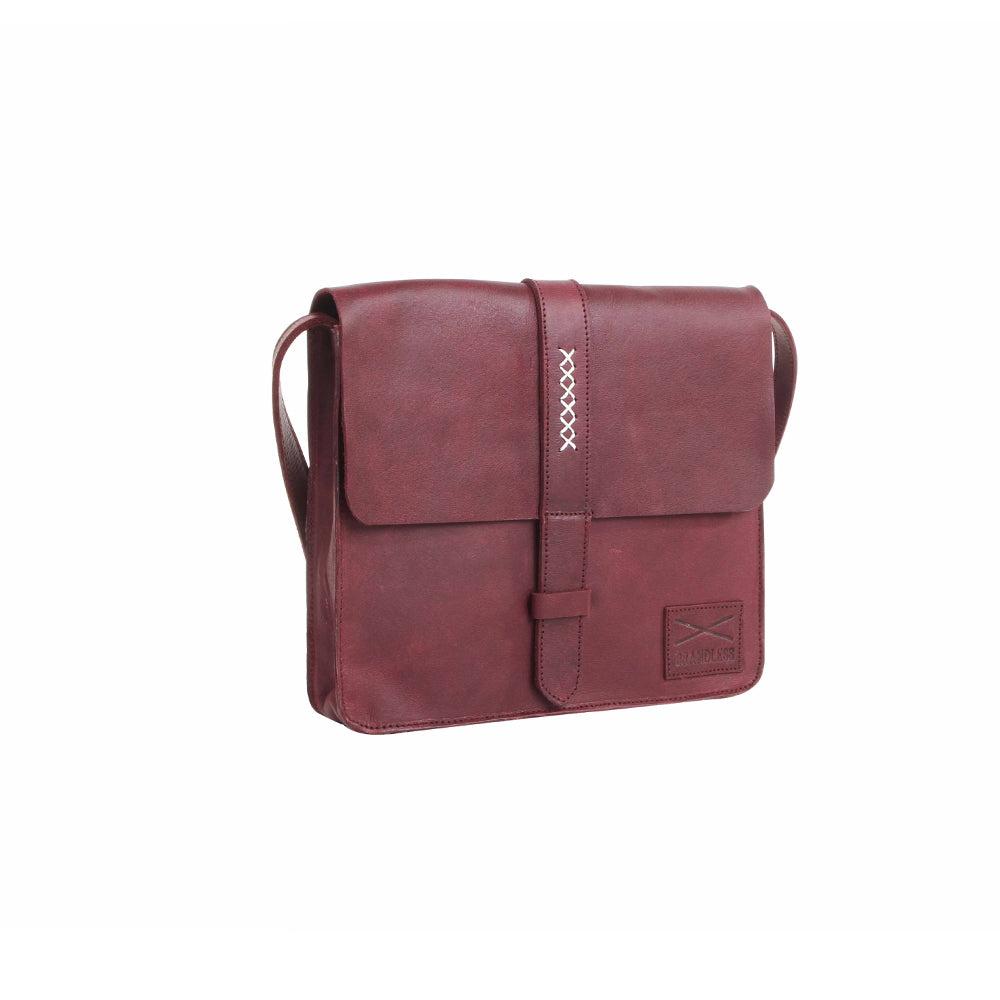 cross body messenger leather bag