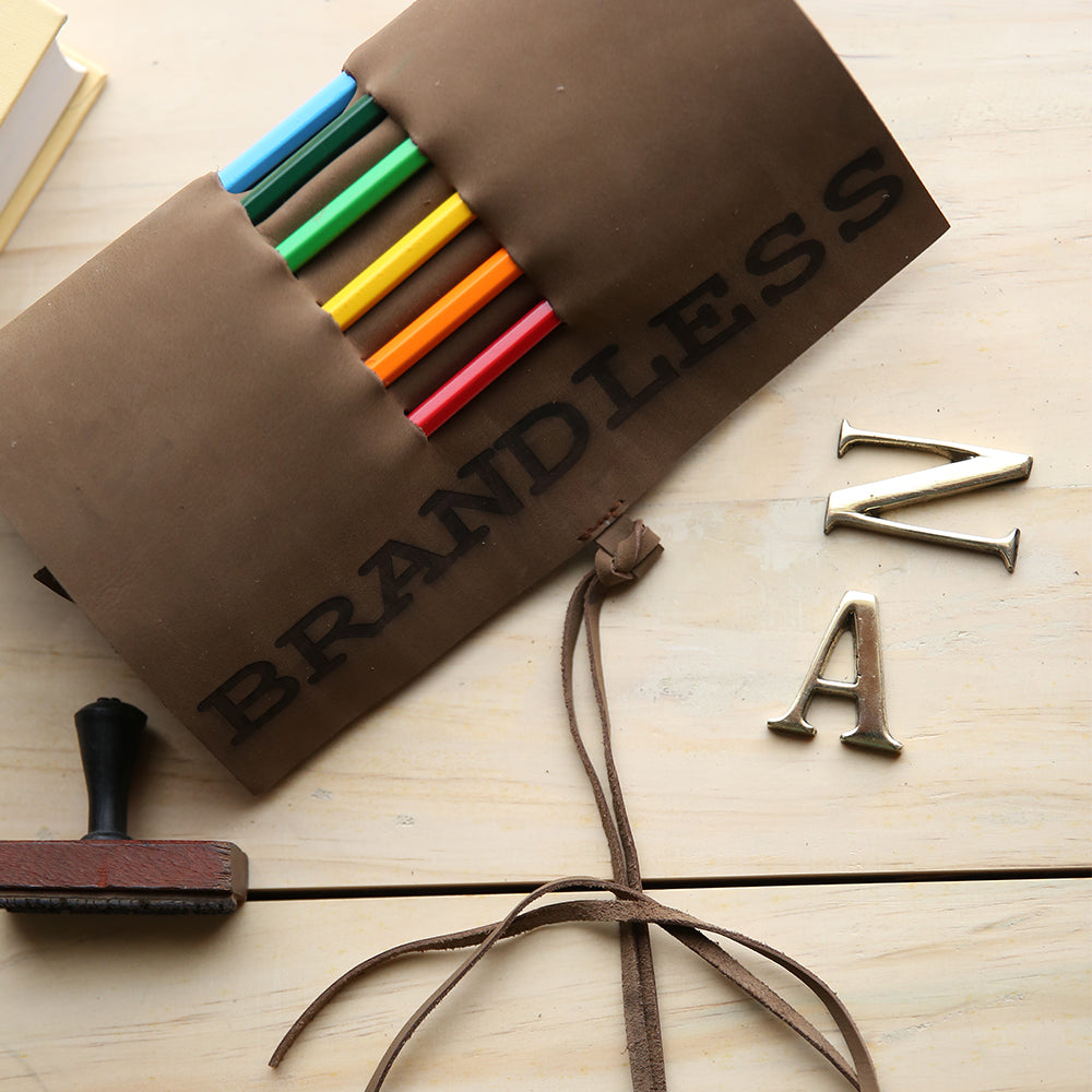 Pencil Roll - Brown