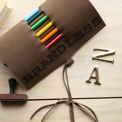 Pencil Roll - Brown
