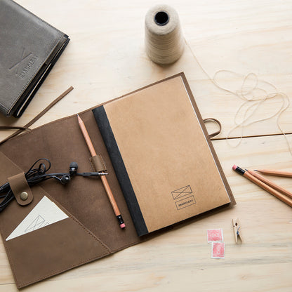 Leather Daybook - Brown