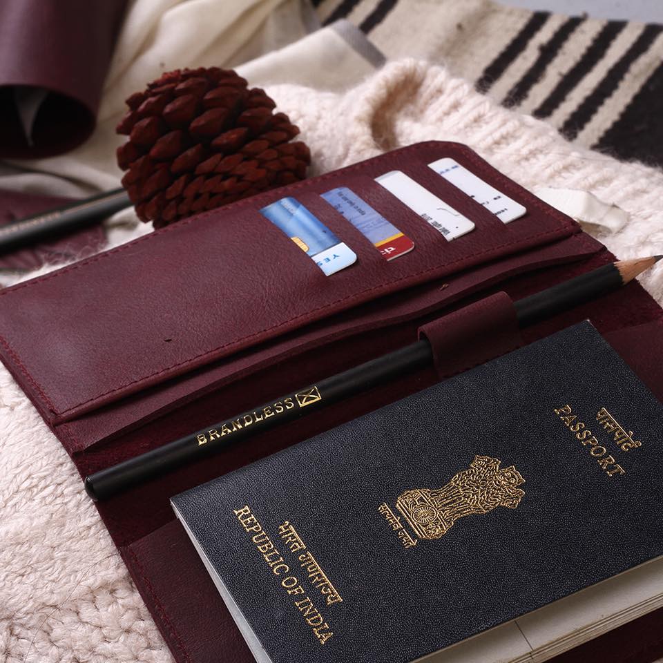 travel accessories passport case personalised gift genuine leather