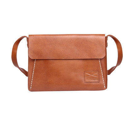 cross body messenger leather bag