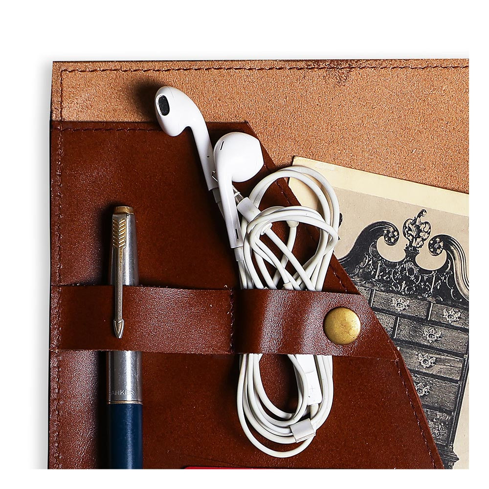 JOURNAL GENUINE LEATHER ORGANISER NOTEBOOK STAIONERY PERSONALISED GIFT