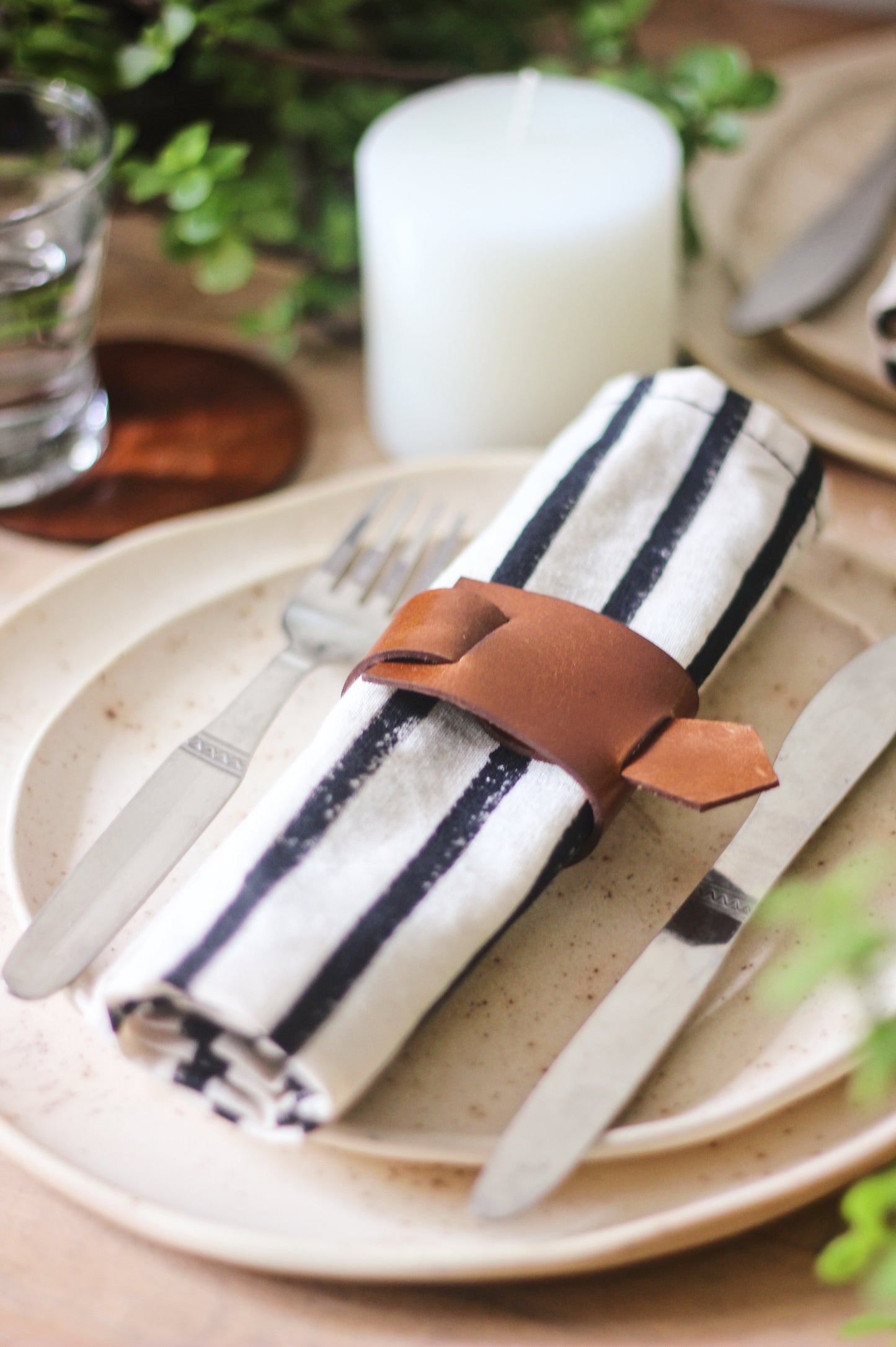 home decor table decor table accessories napkin rings genuine leather