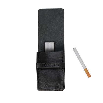 Leather Cigarette Case - Grey