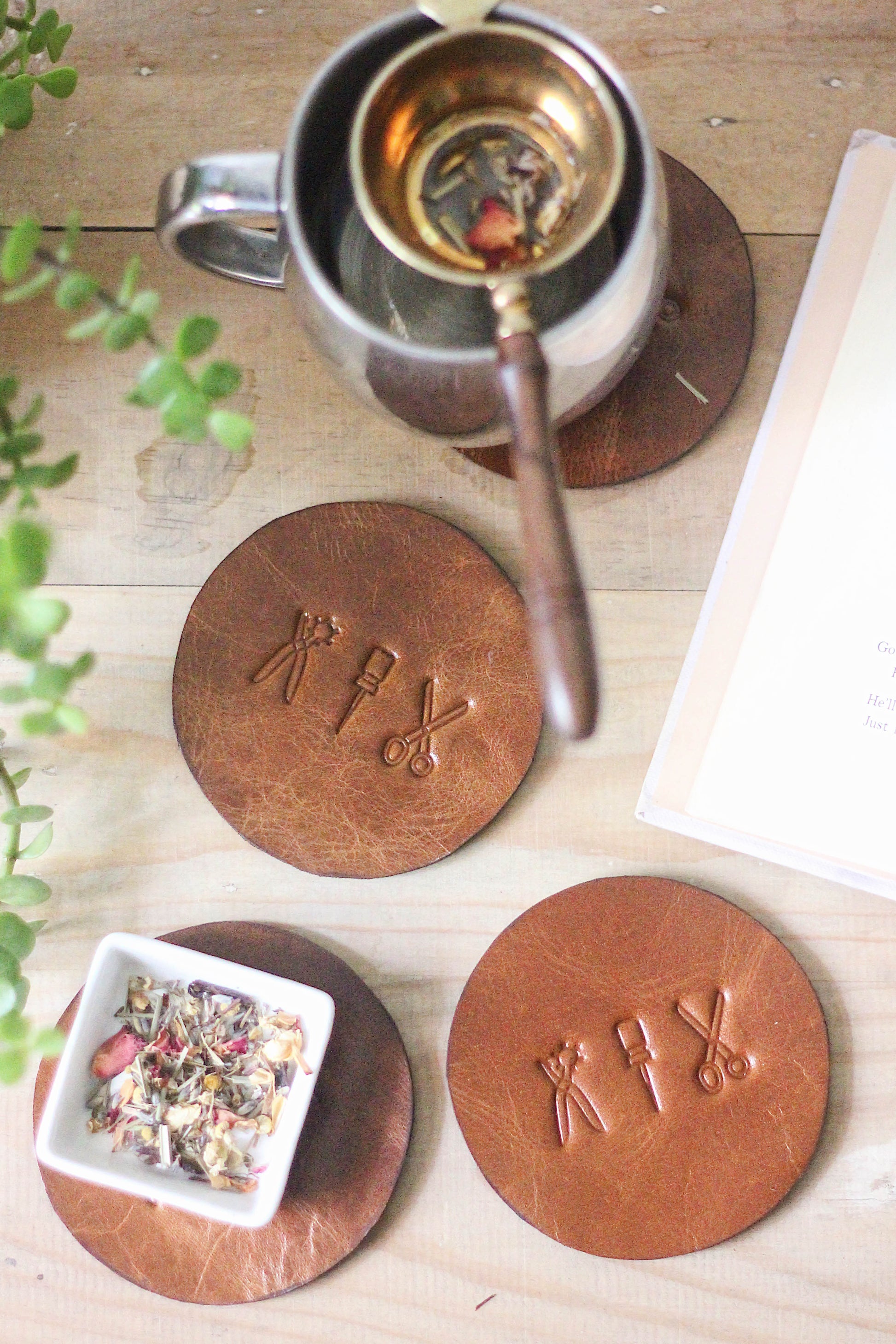 Home Accessories- Leather Coasters
