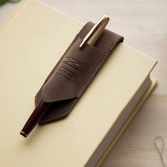 Pen Holder Bookmark - Brown