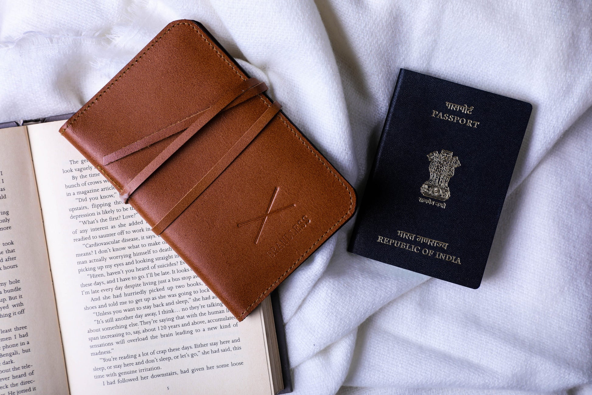 Passport Holder - Tan Leather – Brandless