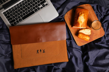 gift set leather organiser laptop sleeve charger case