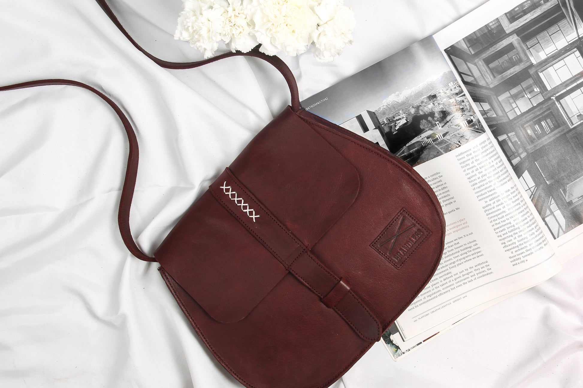 cross body messenger leather bag