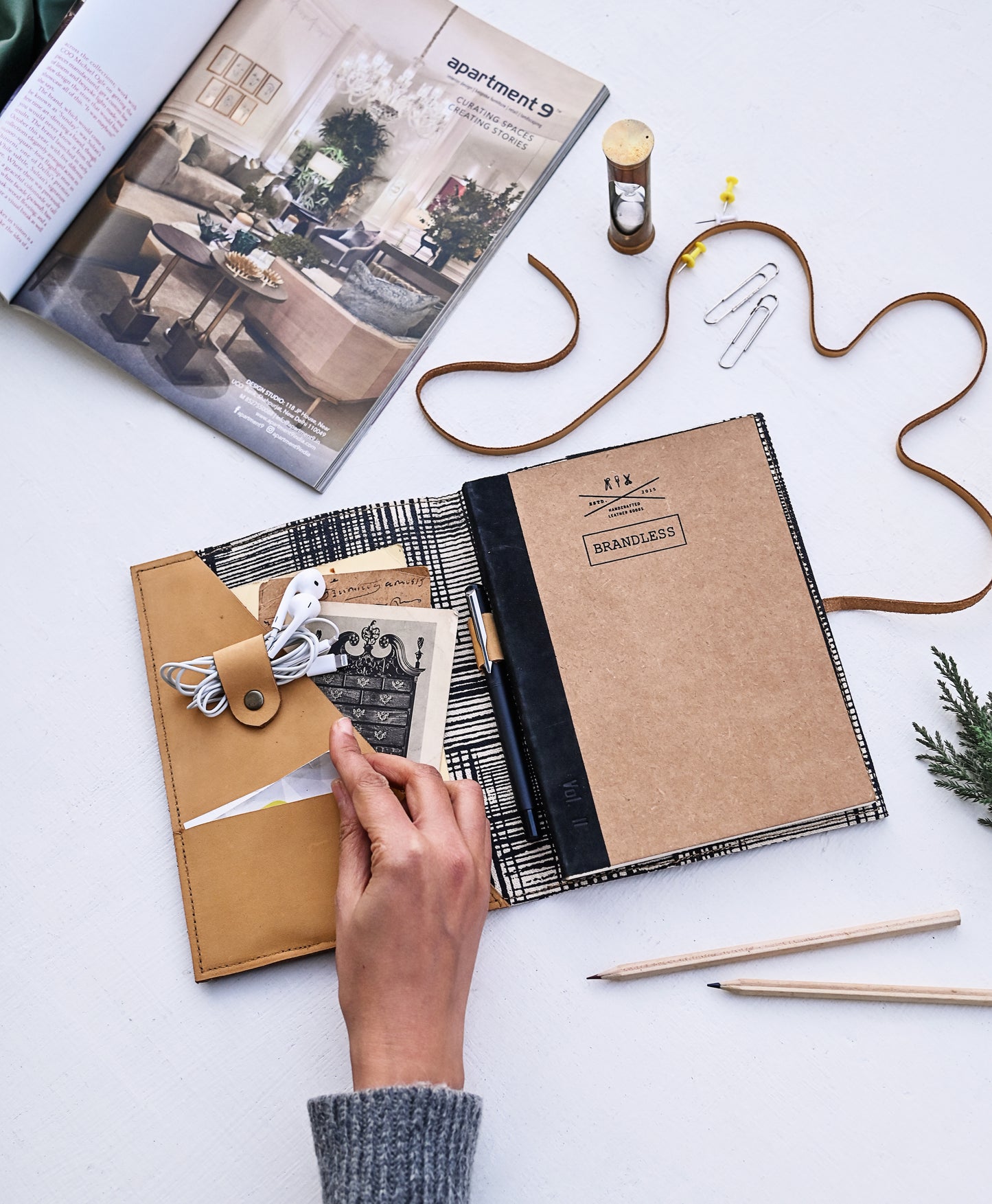 Daybook Journal - Kora Canvas & Leather