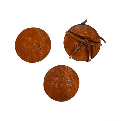 Home Accessories- Leather Coasters