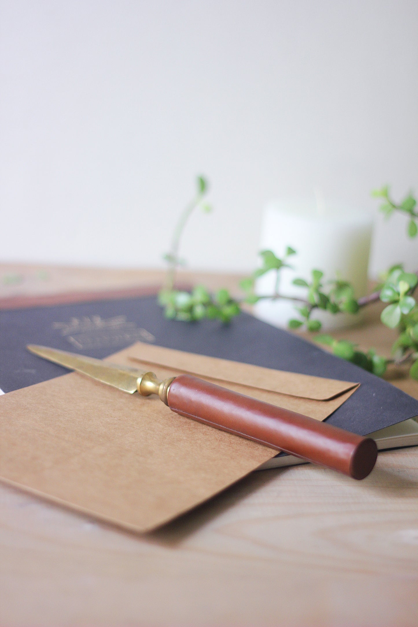 LETTER OPENER PERSONALISED GIFT GENUINE LEATHER DESK ACCESSORIES