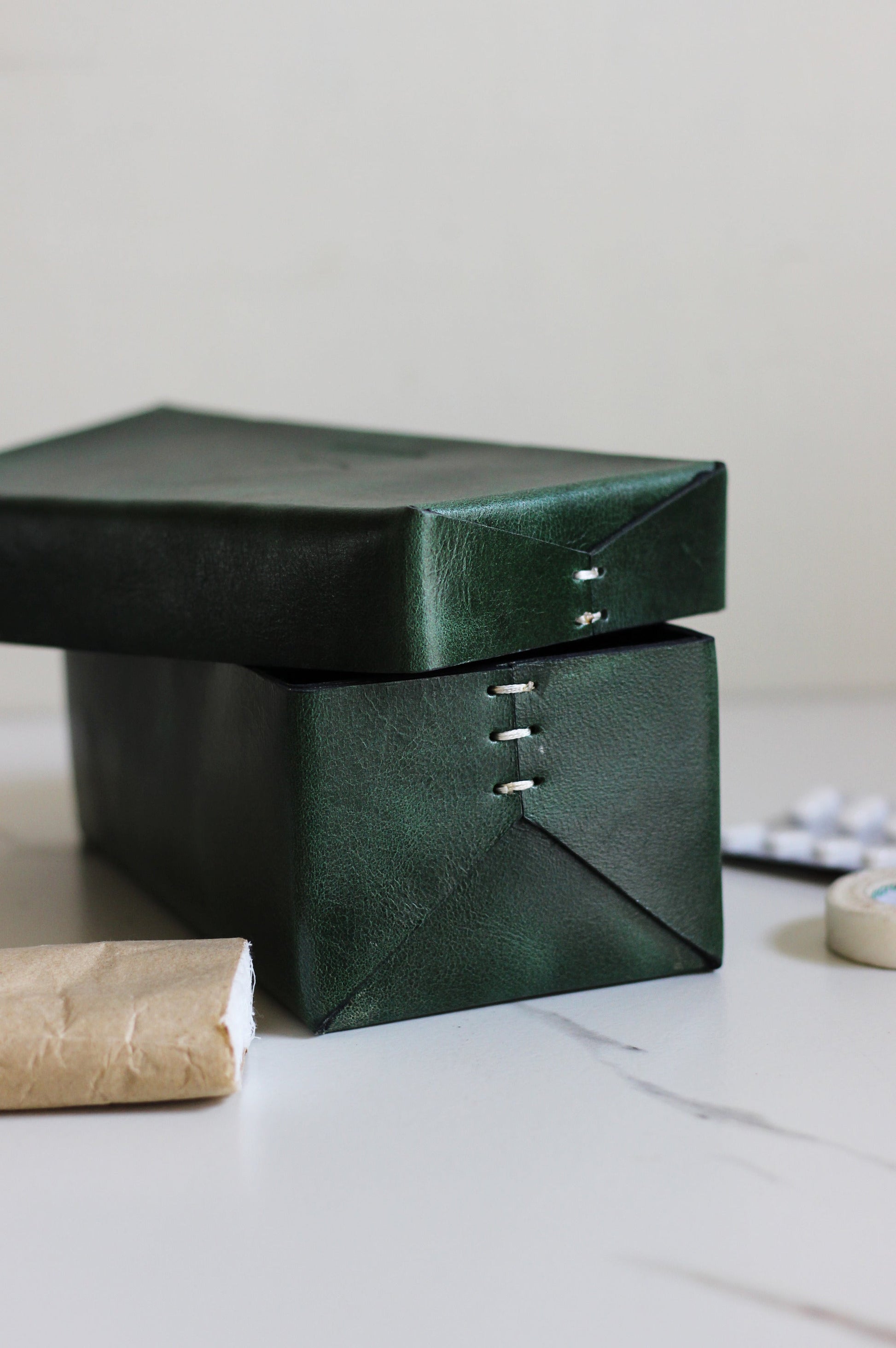 Leather Utility Box Multipurpose Jewellery Box Handcrafted First Aid Box Vanity Box Free Shipping Pan India Leather