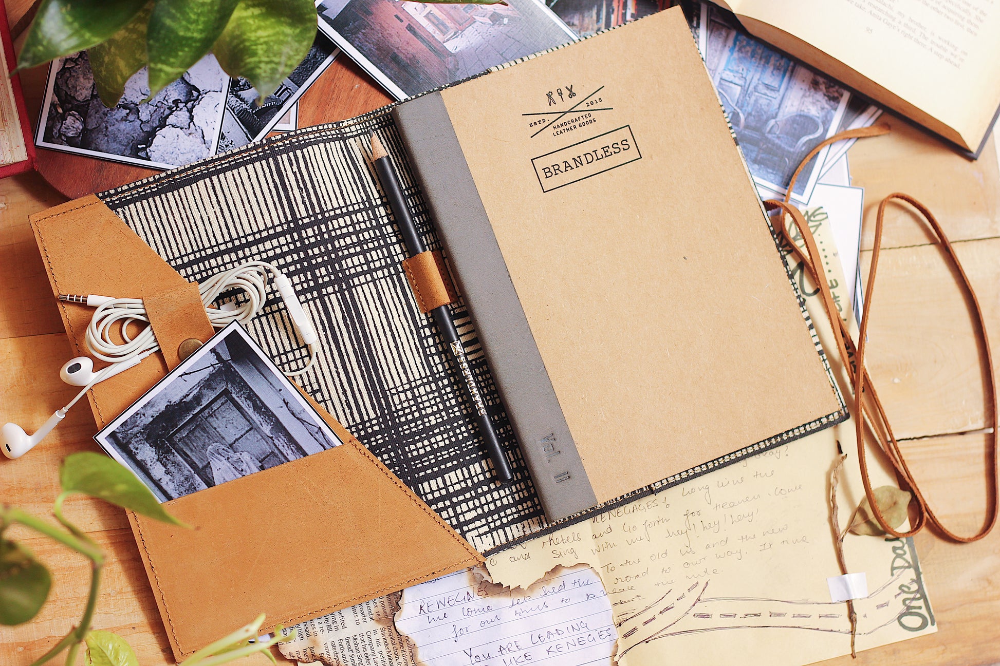 LEATHER JOURNAL HANDCRAFTED STATIONERY ORGANISER NOTEBOOK