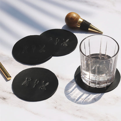 Home Accessories- Leather Coasters