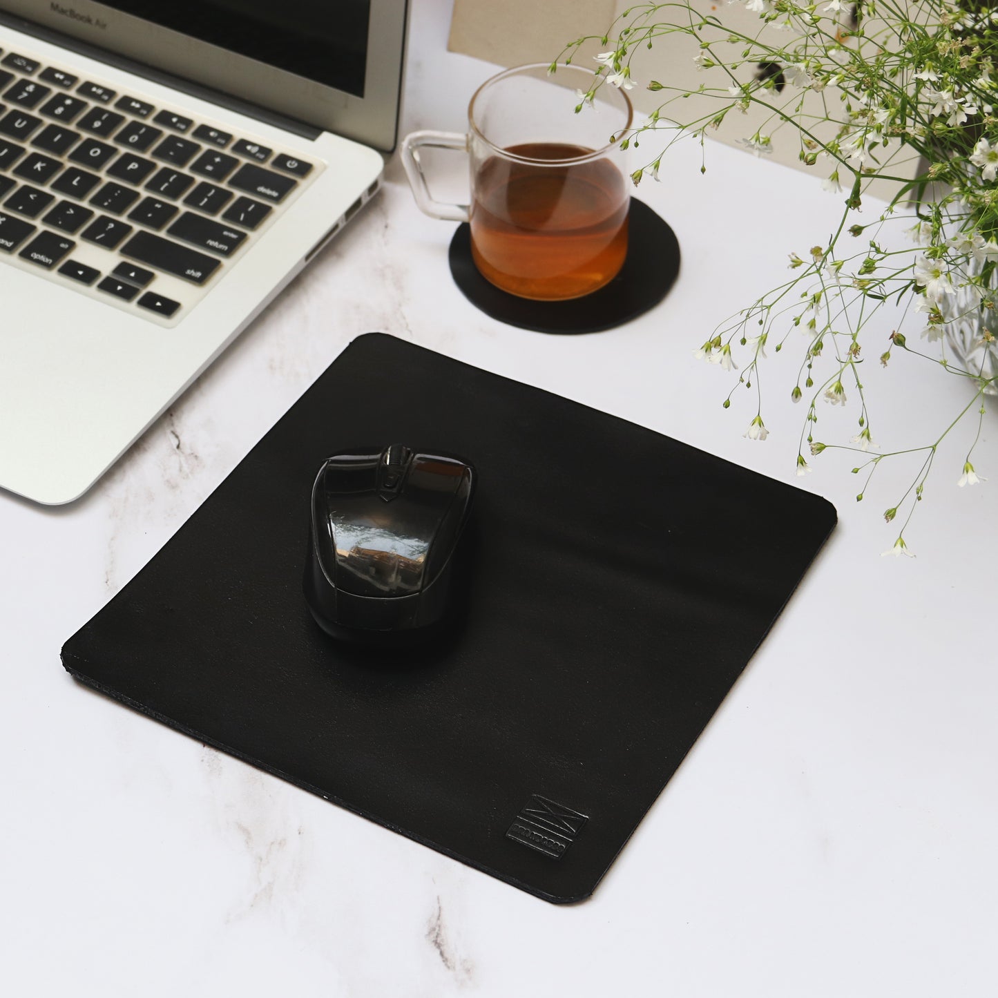 office desk accessories mouse pad genuine leather 