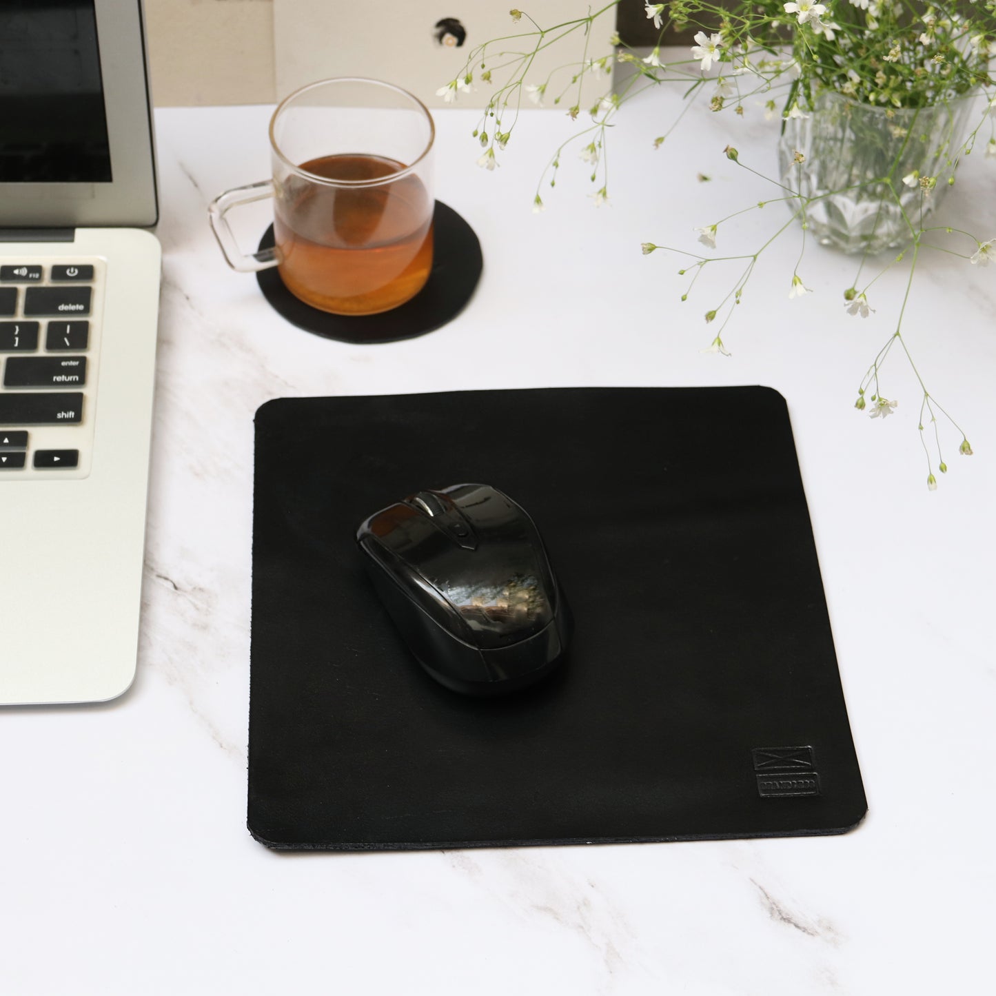 office desk accessories mouse pad genuine leather 