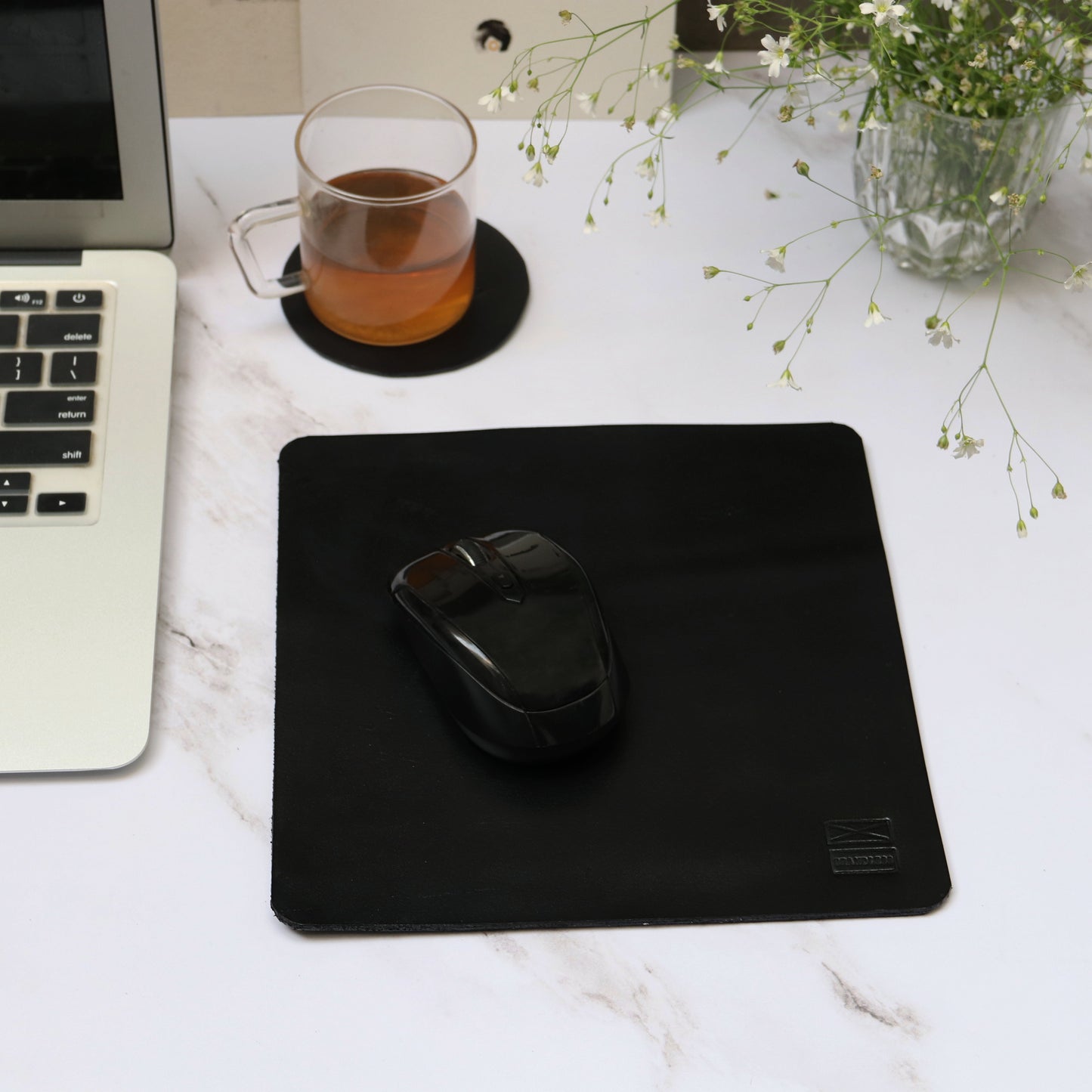 office desk accessories mouse pad genuine leather 