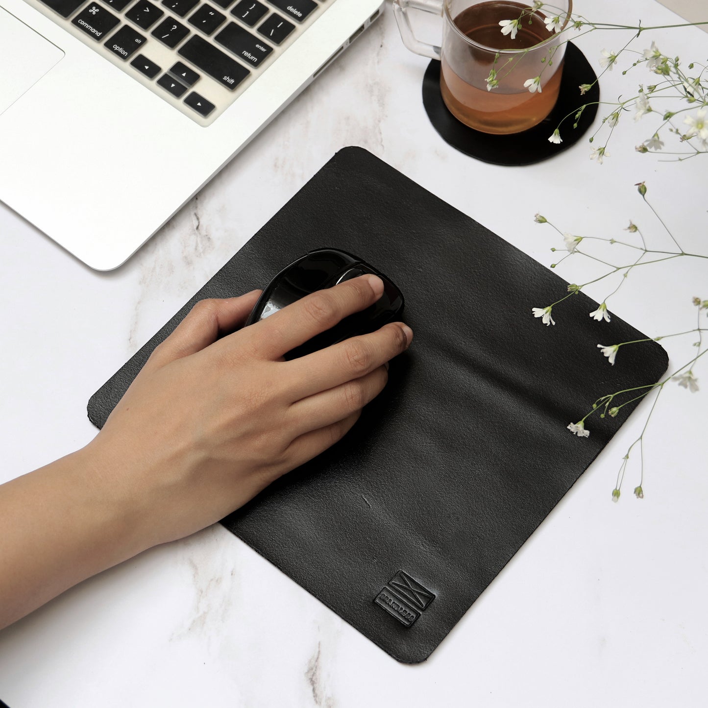 office desk accessories mouse pad genuine leather 