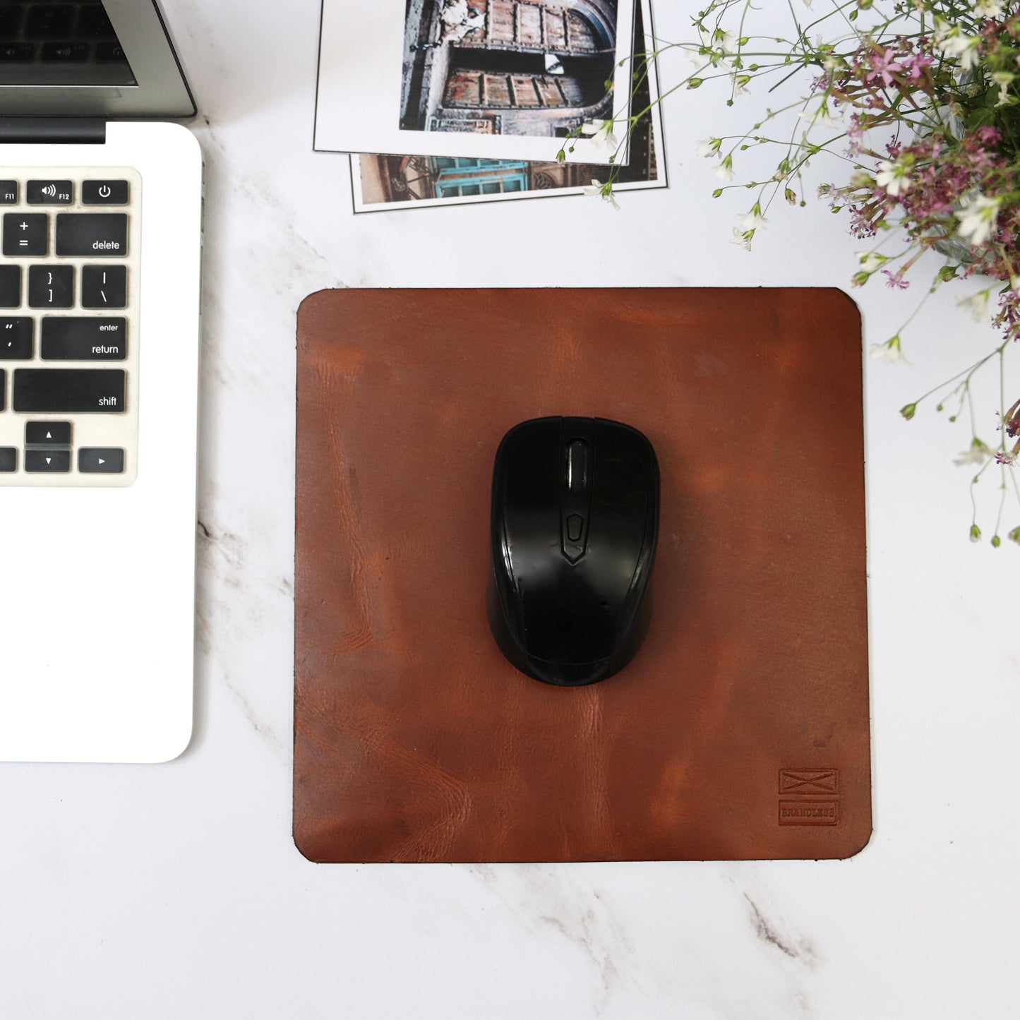 office desk accessories mouse pad genuine leather 