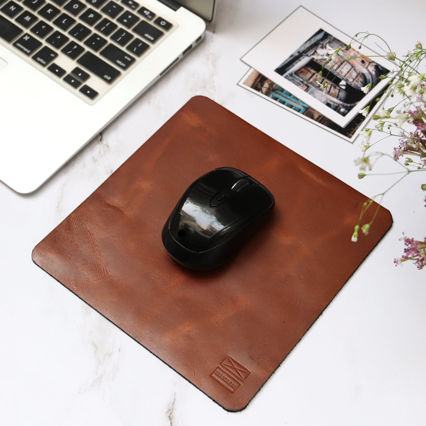 office desk accessories mouse pad genuine leather 