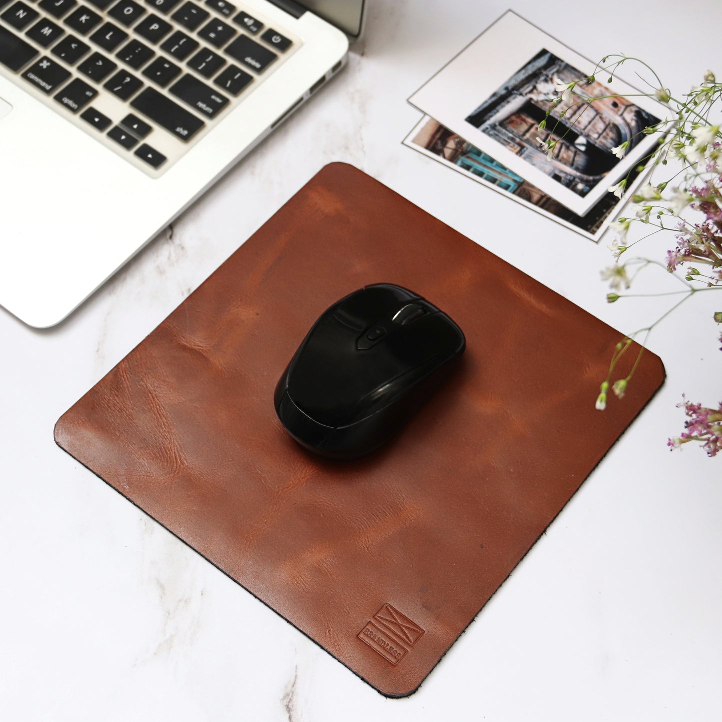 office desk accessories mouse pad genuine leather 