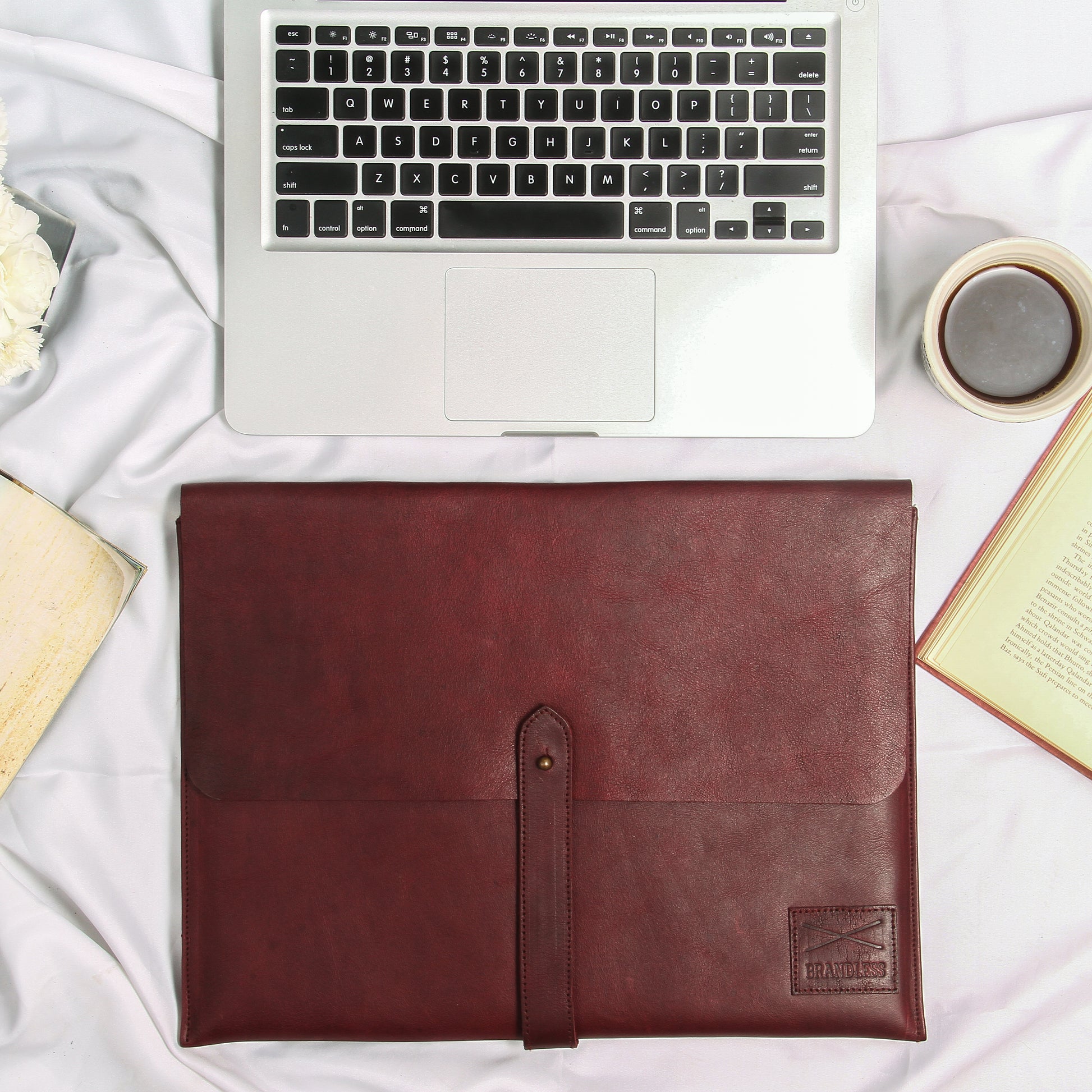 HANDCRAFTED LEATHER LAPTOP SLEEVE COVER 