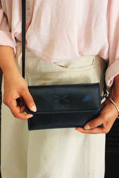 Elementary Mobile Sling Wallet - Midnight Blue