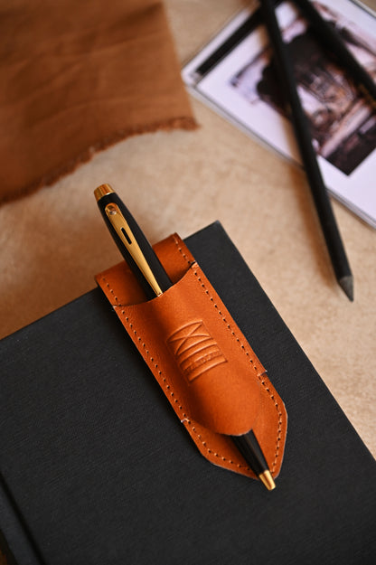 Pen Holder Bookmark - Brown