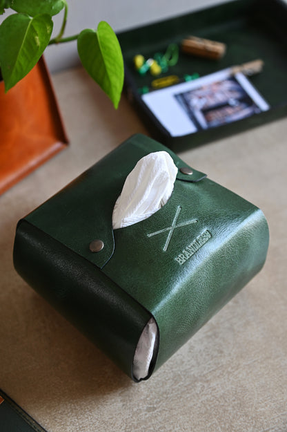 Tissue Case- Dark Green
