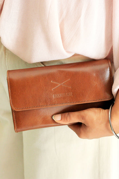 Elementary Mobile Sling Wallet - Brown