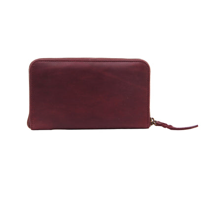 LADIES WALLET LEATHER HANDCRAFTED PURSE