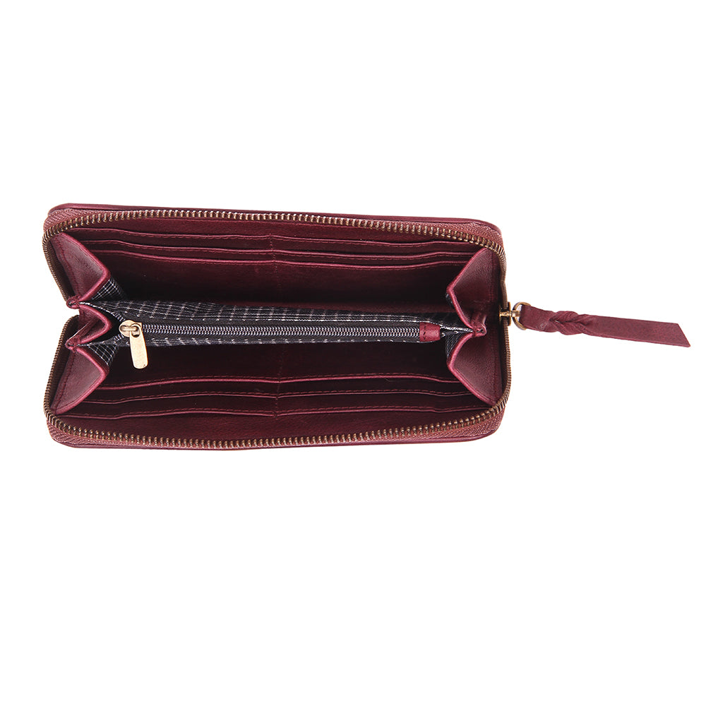 LADIES WALLET LEATHER HANDCRAFTED PURSE